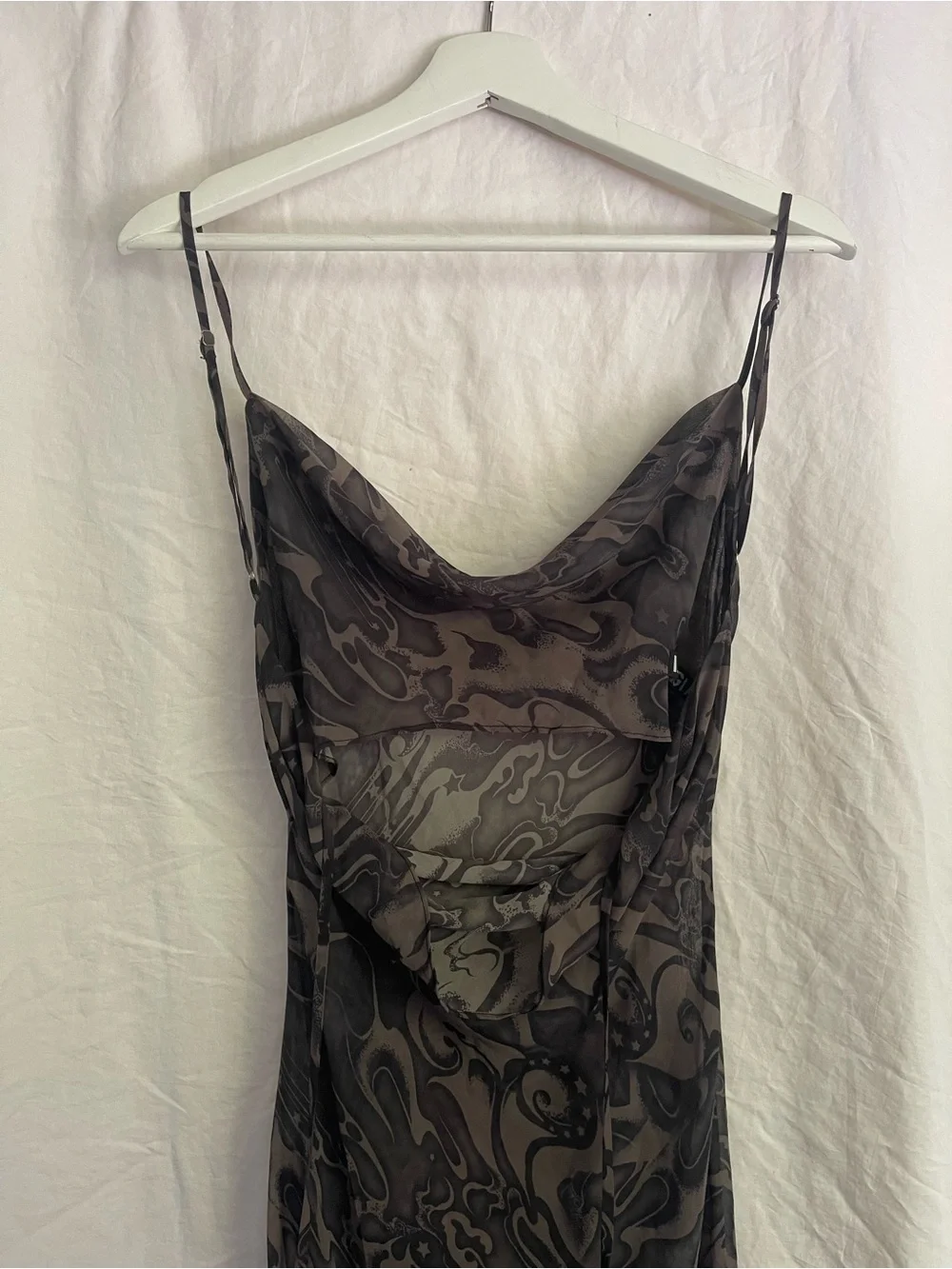 I.AM.GIA Abstract Print Maxi Dress Cyber Y2K Grunge Festival Indie Size XXS